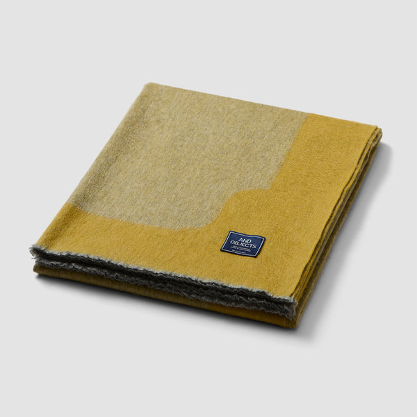 Anmore Cashmere Throw Blanket - Gold