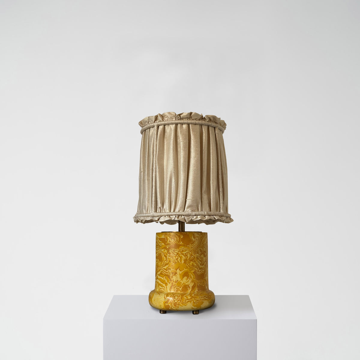 Axford Scagliola Table Lamp with Shade - H 153mm