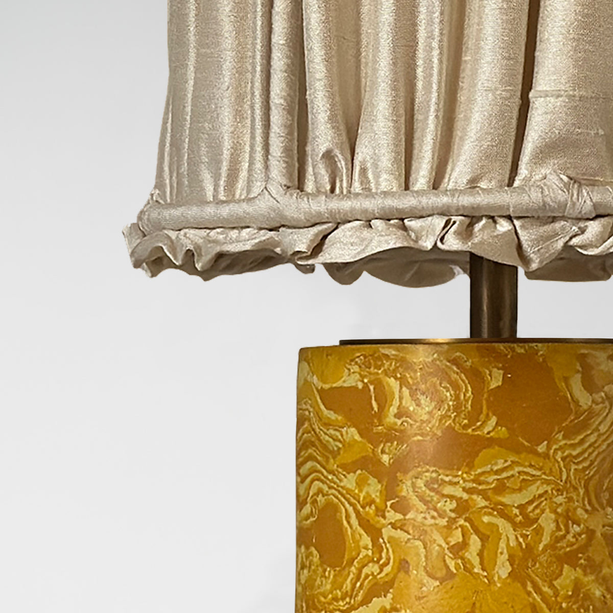 Axford Scagliola Table Lamp with Shade - H 153mm