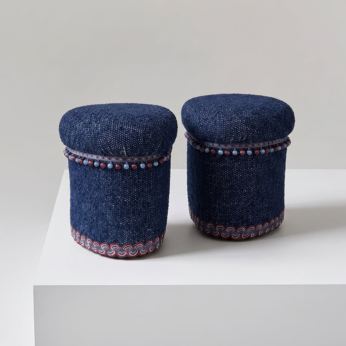 Tadley Twin Ottomans - COM