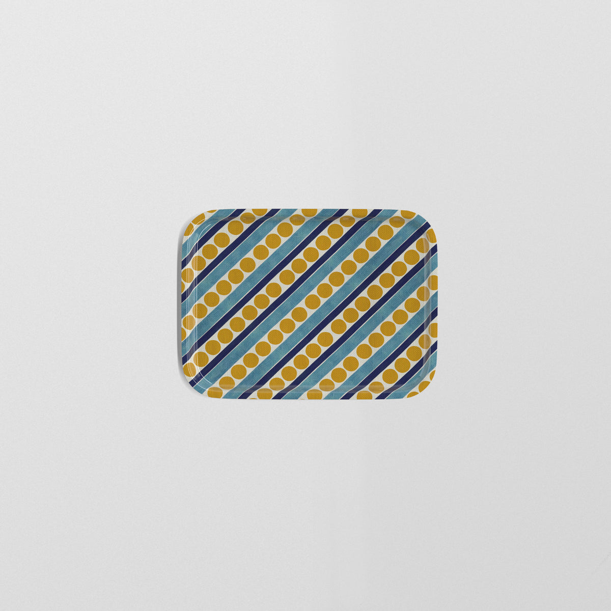 Tray - Ochre Dash Dot