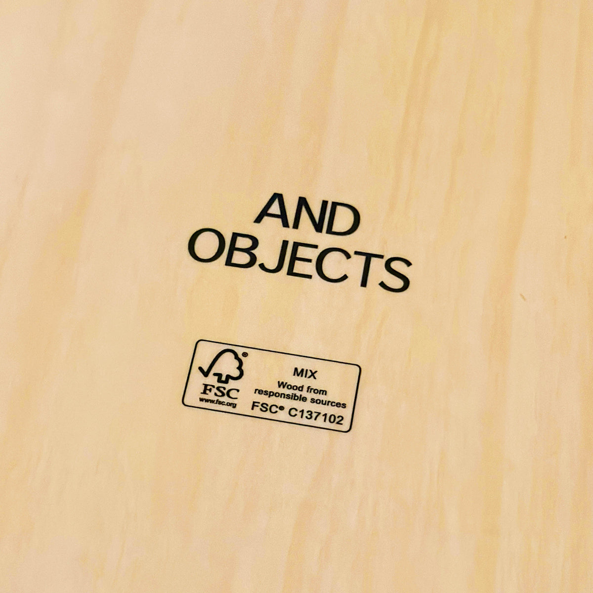The underside of And Object Trays