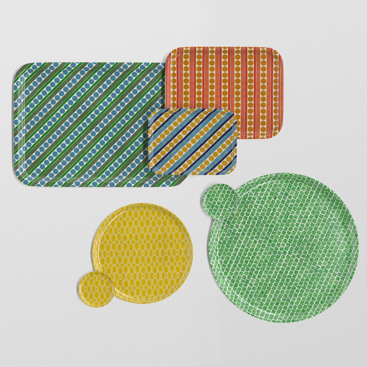 A selection of all the available trays at And Objects