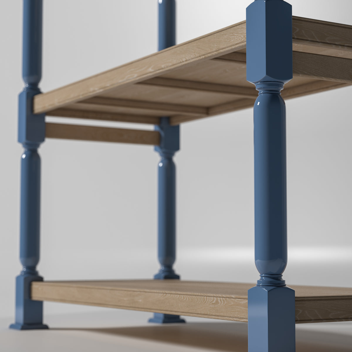 Twyford Bookcase - Lacquer & Oak