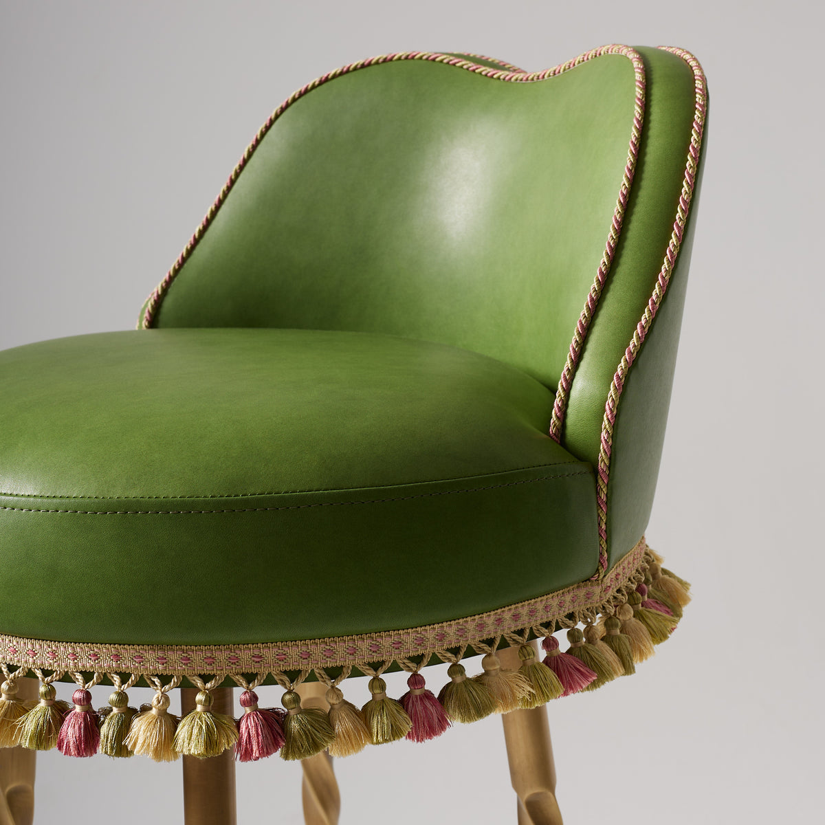 Horton Stool - Spruce Green close up