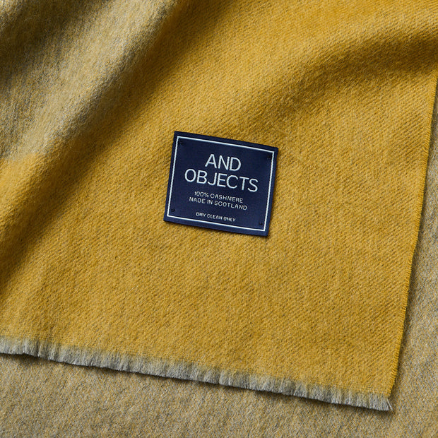 Anmore Cashmere Throw Blanket - Gold