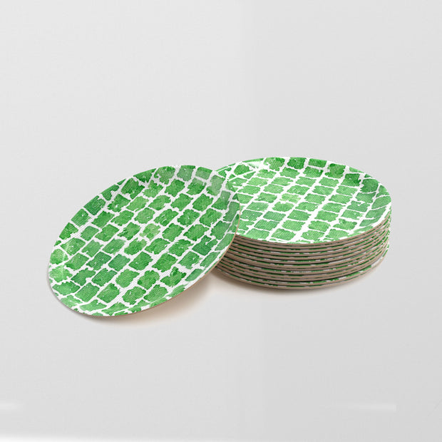 Coaster - Green Cobble set of six