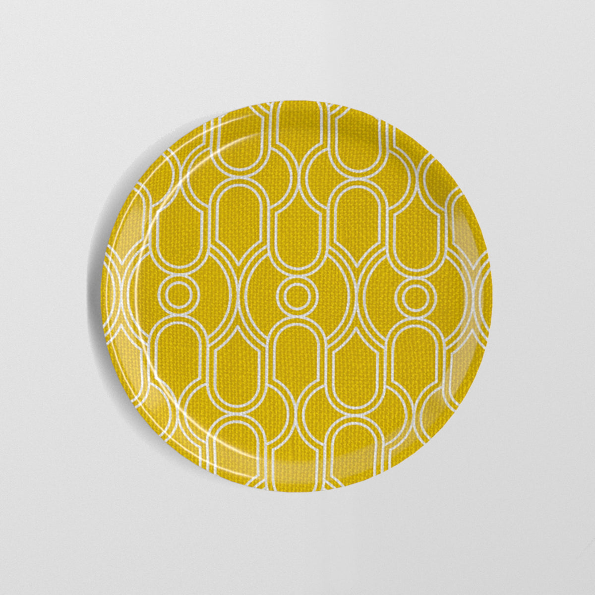 Coaster - Yellow Chiselled