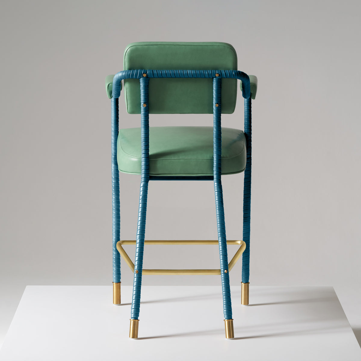 Easton Dining Stool - Fern & Teal