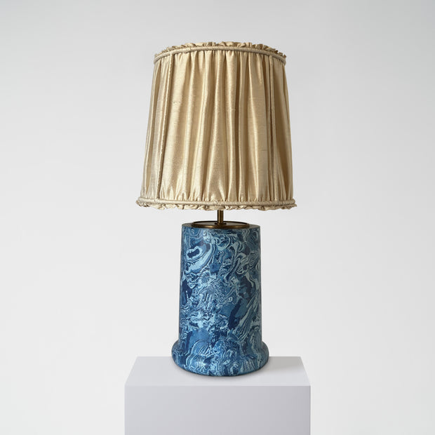 Landford Scagliola Table Lamp with Shade - H 273mm