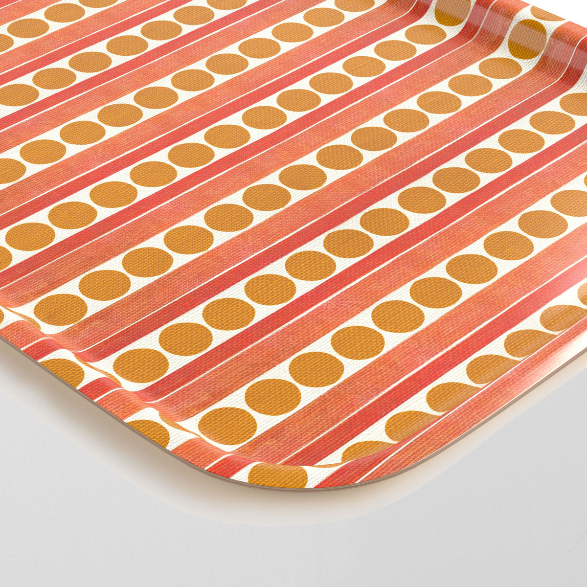 Tray - Coral Dash Dot