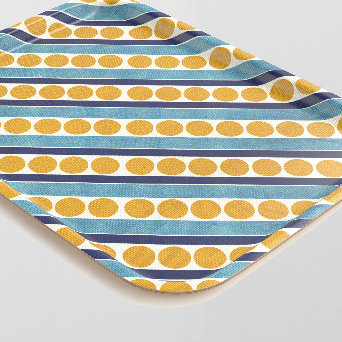 Tray - Ochre Dash Dot