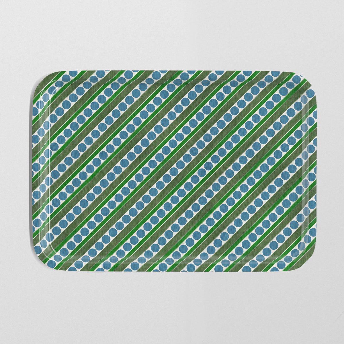 Tray - Olive Dash Dot