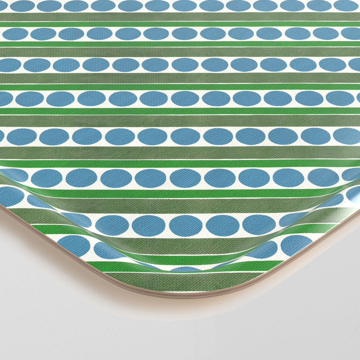 Tray - Olive Dash Dot closer view