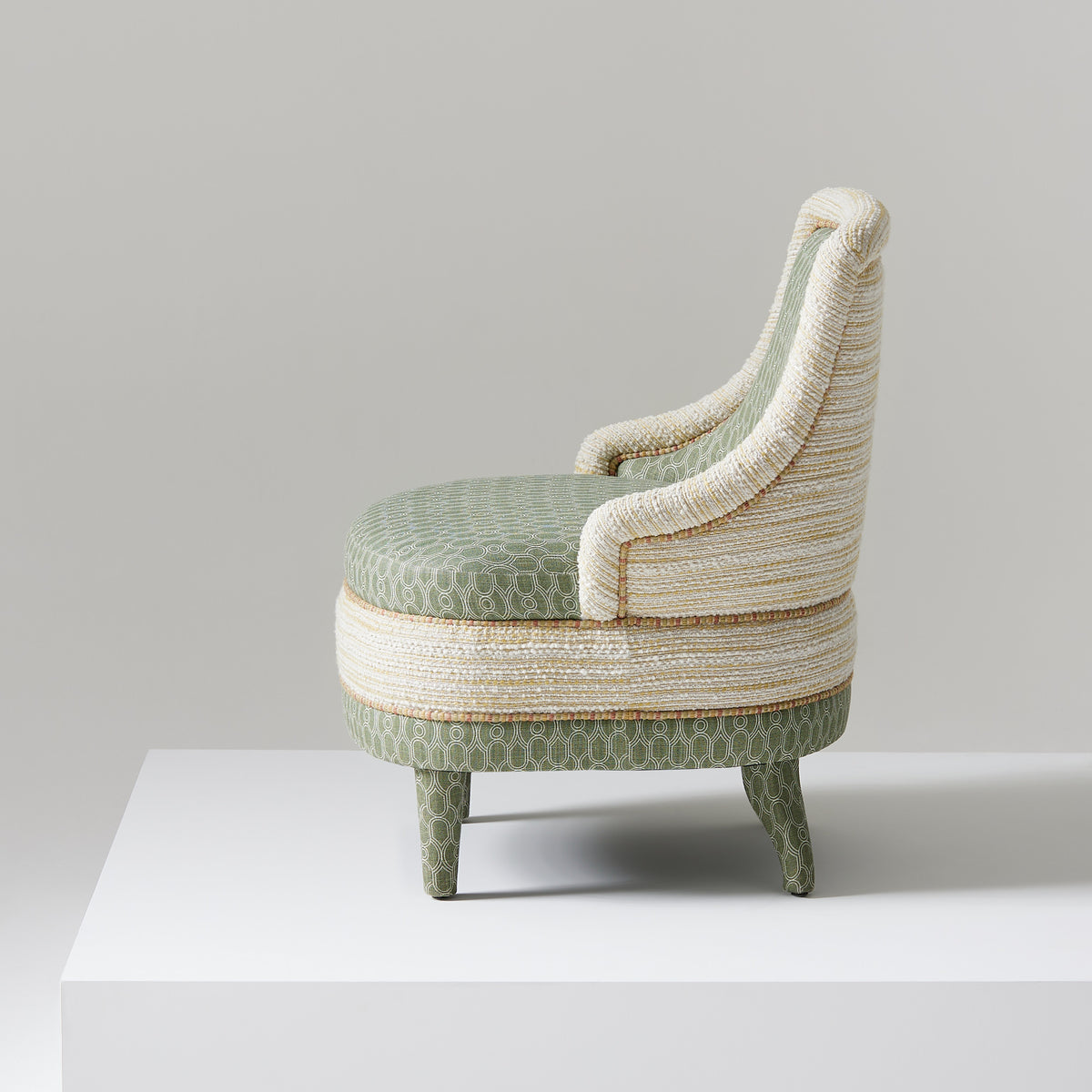 Tichborne Slipper Chair - Olive
