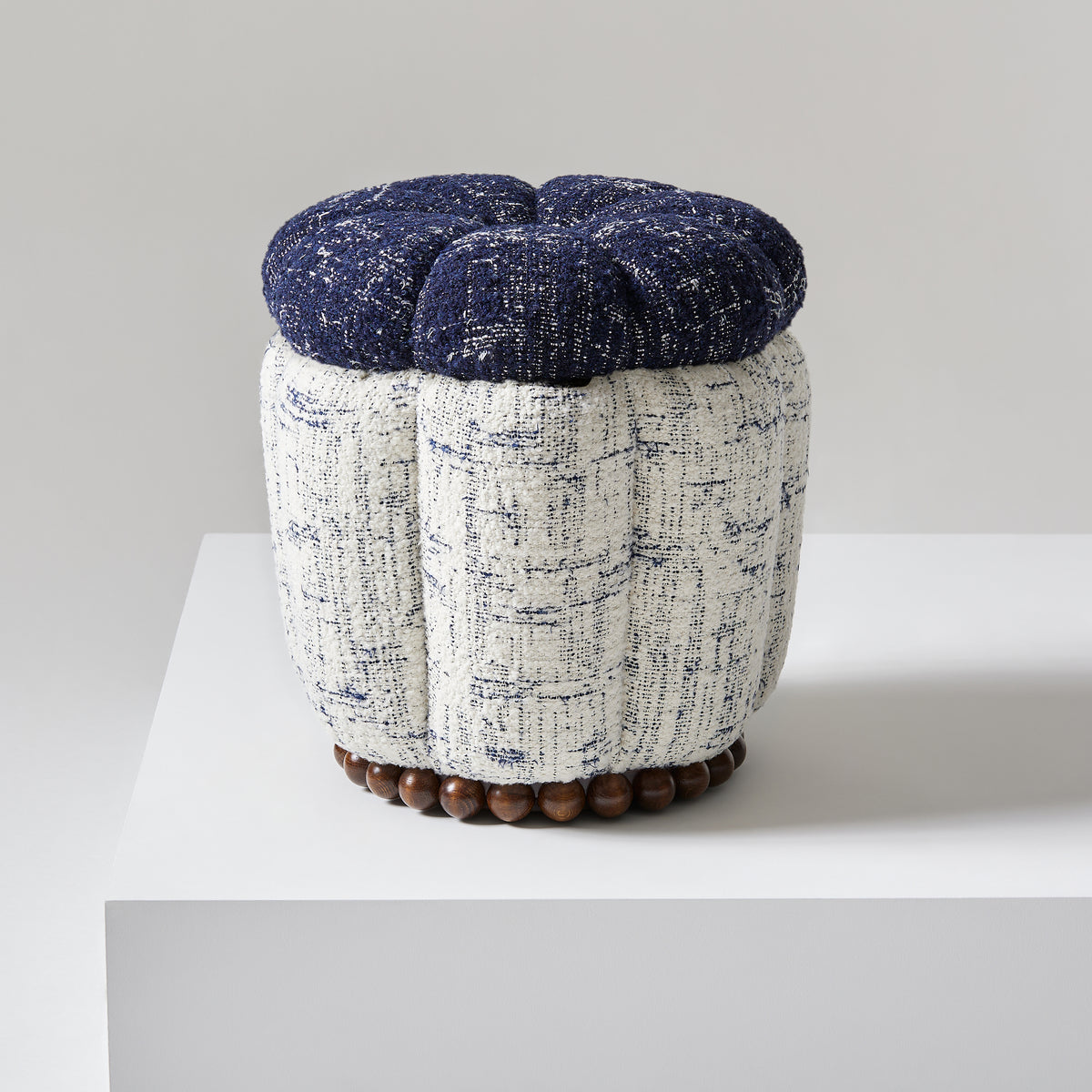 Leckford Stool - Indigo