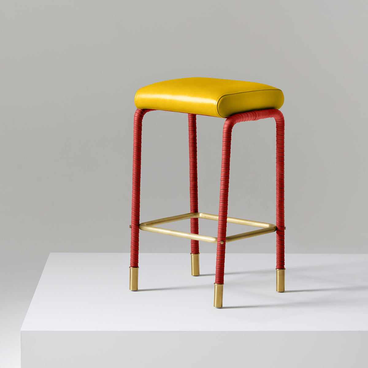 Easton Counter Stool - Pear and Carmine