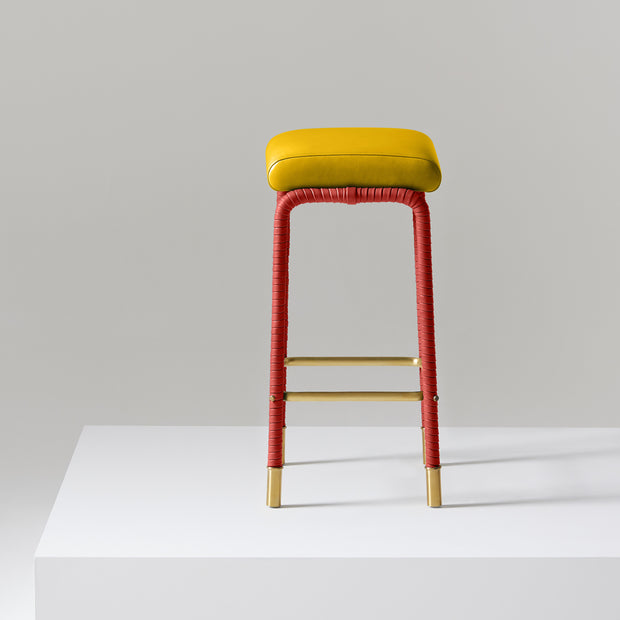 Easton Counter Stool - Pear and Carmine