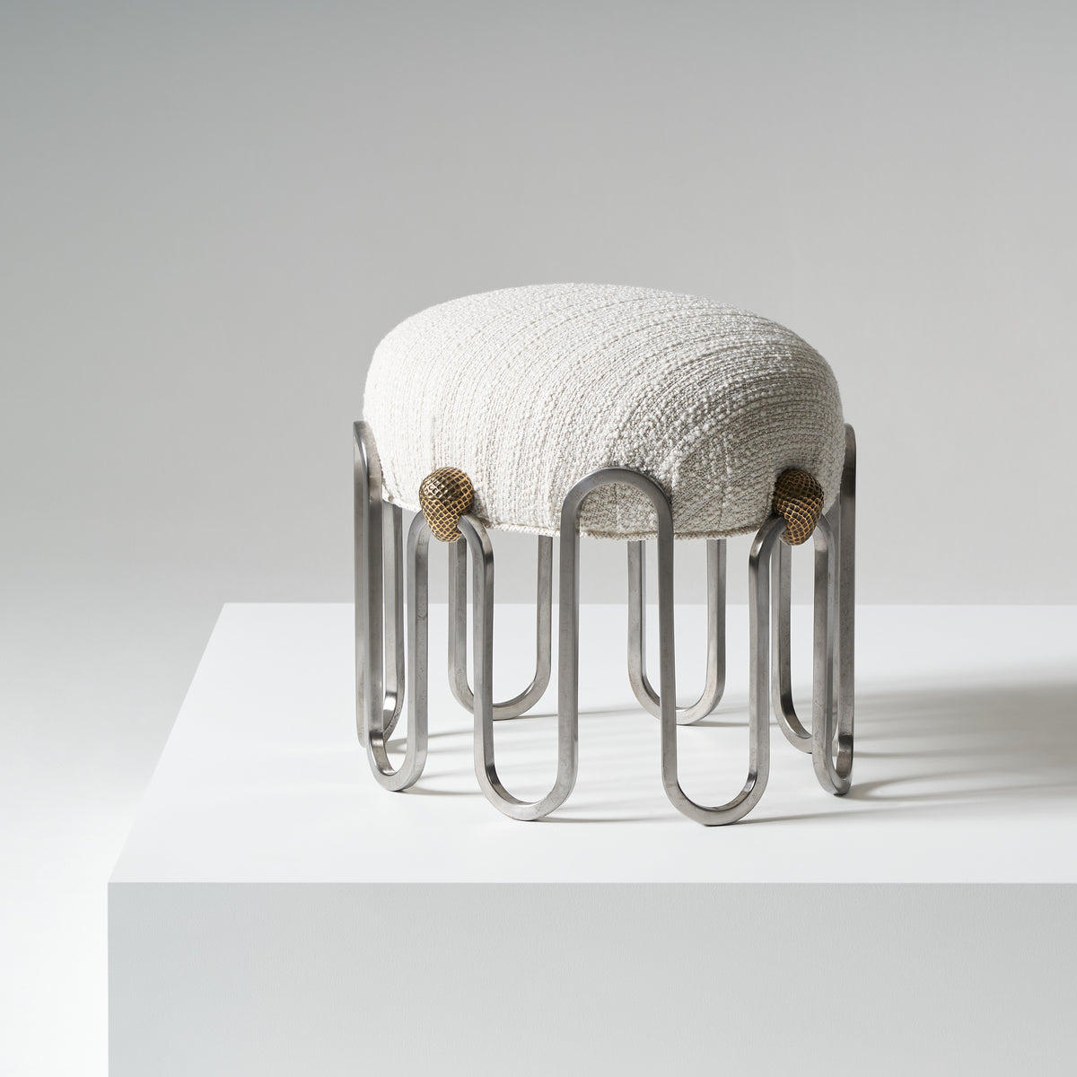 Denmead Stool - Ecru