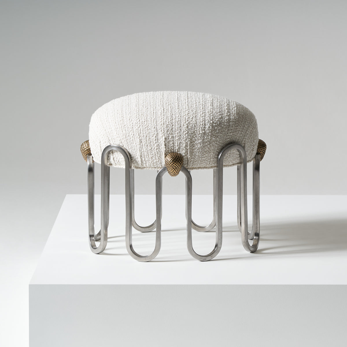 Denmead Stool - Ecru