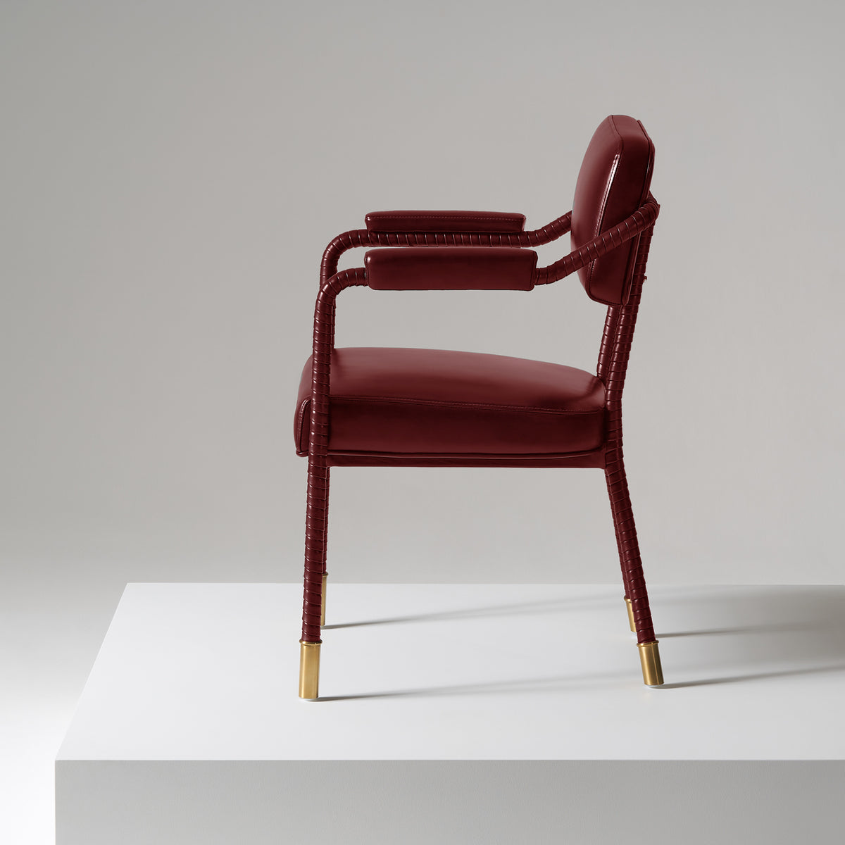 Easton Dining Chair - Red side view
